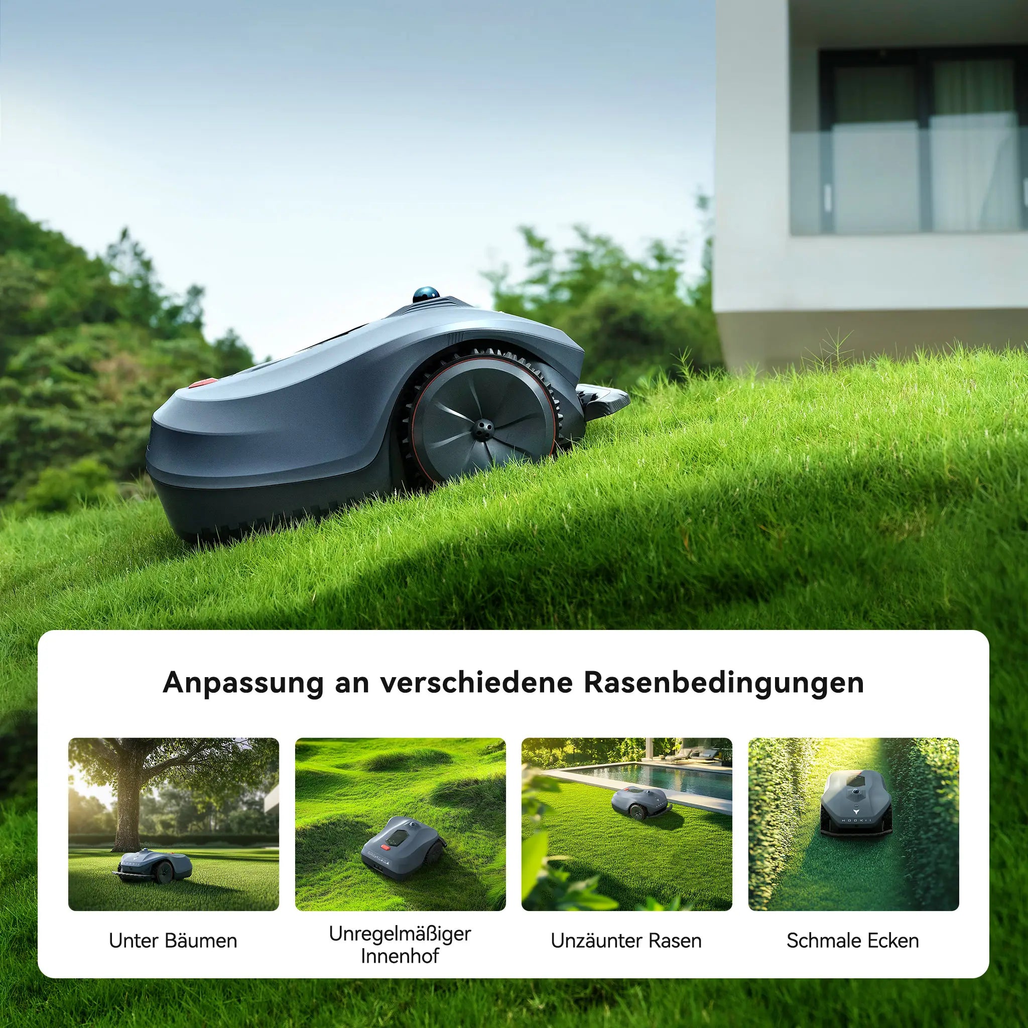 Neomow X Mähroboter mit 3D-LiDAR-SLAM